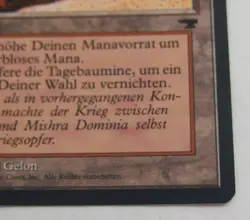 MTG Renaissance Tagebaumine German Black Strip Mine Magic Card - Image 3