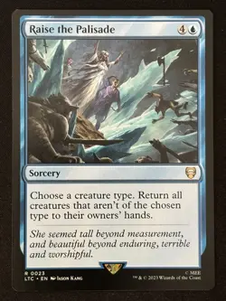 1x MTG Raise the Palisade - Commander: The Lord of the Rings (LTC) #23 - Magic - Image 1