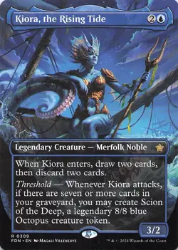 Kiora, the Rising Tide (Borderless) Foundations Regular - Image 1