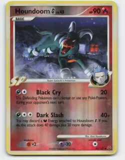2009 Pokemon, Platinum, #50/127 Houndoom G, Reverse Holo Uncommon - Image 1