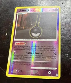 Pokemon TCG Unown ! 42/146 Legends Awakened Reverse Holo NM Pokemon Card Game! - Image 1