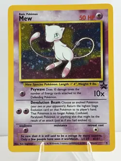 Mew 09/53 Wotc Black Star Promo Holo Rare Pokemon LP - Image 1