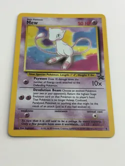 Mew 09/53 Wotc Black Star Promo Holo Rare Pokemon LP - Image 5