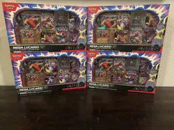 Pokemon TCG Mega Lucario EX Premium Figure Collection Sealed IN Hand - Image 1
