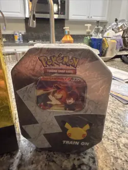 Pokemon TCG Celebrations Pikachu V Union Box / Lance Charizard Tin - Image 2