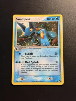 Pokemon TCG Swampert 5/17 Holo Rare POP Series 1 Promo English 2006 LP- - Image 1
