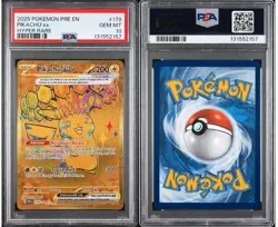 Pokemon TCG Pikachu ex 179/131 Prismatic Evolutions Hyper Rare PSA 10 GEM MINT - Image 3