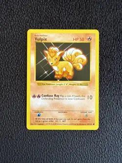 Vulpix - Shadowless - 68/102 Base Set - Pokemon TCG - 1999 - Image 1