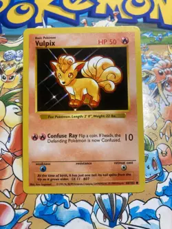 Vulpix 68/102 Common Base Set Pokemon SHADOWLESS - Image 1