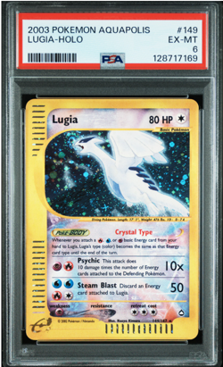 2003 POKEMON AQUAPOLIS 149 LUGIA-HOLO PSA 6 - Image 1