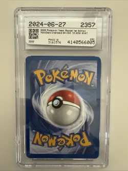 Dark Charizard Pokemon 2000 4/82 Team Rocket 1st Edition Holo CGC 10 - Image 4