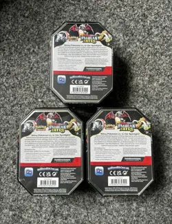 Pokemon TCG Paldean Fates Set of 3 Tins Brand New & Sealed ✅ 4 Pack Tin Art Set - Image 2