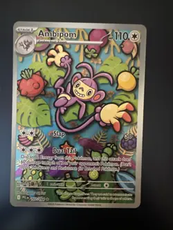 Ambipom 107/094 Illustration Rare Pokemon Phantasmal Flames NM - Image 1