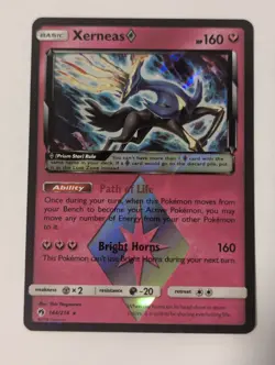 Xerneas Prism Star 144/214 SM - Lost Thunder Prism Rare Pokemon TCG NM - Image 1