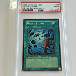 Yu-Gi-Oh! "Heavy Storm" 1st Edition MRD-142 MINT PSA 9 Vintage - Image 2