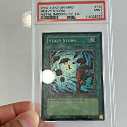 Yu-Gi-Oh! "Heavy Storm" 1st Edition MRD-142 MINT PSA 9 Vintage - Image 3