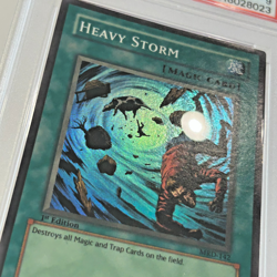 Yu-Gi-Oh! "Heavy Storm" 1st Edition MRD-142 MINT PSA 9 Vintage - Image 4