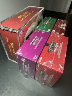 One Piece Booster Box & Gift collection Lot of 5 OP-13 OP-12 OP-11 PRB-02 Gift C - Image 3