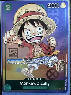 Monkey.D.Luffy (037) (1st Anniversary Tournament) P-037 One Piece Promotion... - Image 1