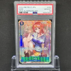 PSA 10 One Piece Japanese Card 2024 New Emperors In The New World Nami OP09-050 - Image 1