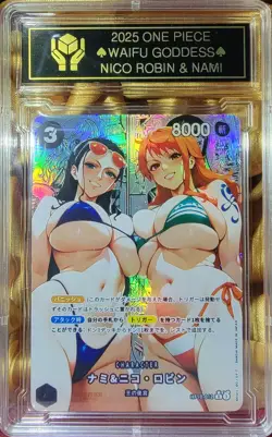 NICO ROBIN x NAMI One Piece Anime Waifu Goddess CUSTOM CARD NM - Image 2