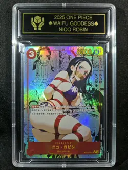 NICO ROBIN One Piece Waifu Goddess Manga Card CUSTOM MADE Black label - Image 1