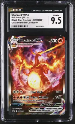 CGC 9.5 MINT+ Charizard VMAX SWSH261 PROMO Ultra-Premium UPC Pokemon Card - Image 1