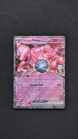 Pokemon TCG Team Rocket's Mewtwo ex 205 Sv: Scarlet & Violet Promo Cards Holo NM - Image 1