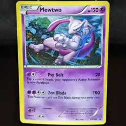 Mewtwo XY100 LP Black Star Promo Holo Pokemon Card XY 100 city night zen focused - Image 1