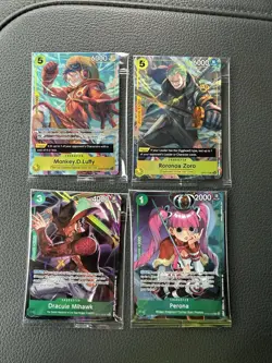 One Piece Illustration Box Vol 3- 4 Sealed Promo Lot of 4 Cards - Image 1