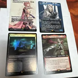 4 Rare Final Fantasy Magic The Gathering Cards - Image 1