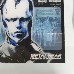 032 Decoy Octopus Metal Gear Solid Trading card Plastic Back serial Japan KONAMI - Image 4