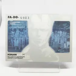 032 Decoy Octopus Metal Gear Solid Trading card Plastic Back serial Japan KONAMI - Image 5