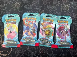Pokemon Card Scarlet & Violet Journey Together Sleeved Booster Pack Art Set Of 4 - Image 1