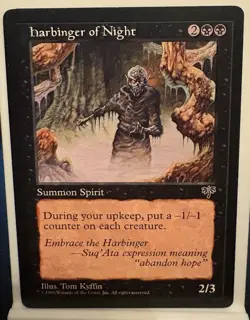 🔥 Harbinger of Night NONFOIL MTG Moderate Play Mirage Reserved List 🔥 - Image 1