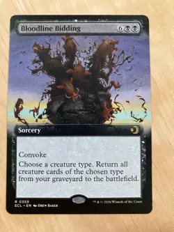 Bloodline Bidding (Extended Art) Lorwyn Eclipsed Regular #359 MTG - Image 1