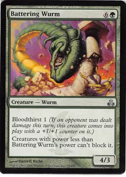 Battering Wurm *PLAYSET* Magic MtG x4 Guildpact SP - Image 1