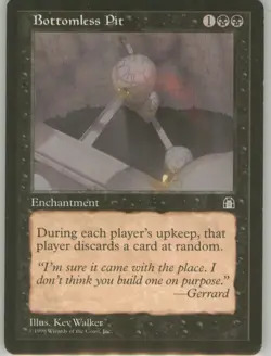 Bottomless Pit Vintage LP Non-Foil Stronghold MTG - Image 1