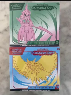 Pokemon Scarlet & Violet Paradox Rift ETB Elite Box Set of 2 SEALED Both ART - Image 1
