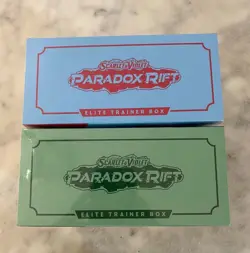 Pokemon Scarlet & Violet Paradox Rift ETB Elite Box Set of 2 SEALED Both ART - Image 5