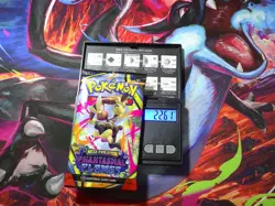 Heavy 22.61g Pokemon Mega Evolutions WEIGHTED BOOSTER PACK - Gold Mega LucarioU - Image 1