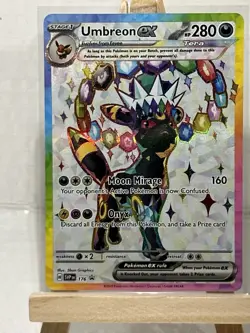 Pokemon Prismatic Evolutions Umbreon ex 176 SVP176 Figure Collection Promo 13 - Image 1