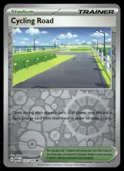 Cycling Road 157/165 Scarlet & Violet 151 (MEW)Trainer Holo TCG Pokemon - Image 1