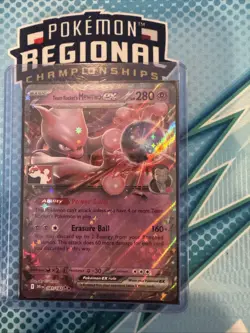 Team Rocket's Mewtwo Ex Play Pokemon Prize Pack Series 8 MINT RARE - Image 1