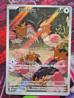2025 Pokemon Mega Evolution Spearow Illustration Rare #151/132 - Image 1