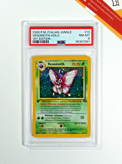 Pokemon PSA 8 Venomoth #13 Holo 1st Edition Jungle 2000 Italiano - Image 1