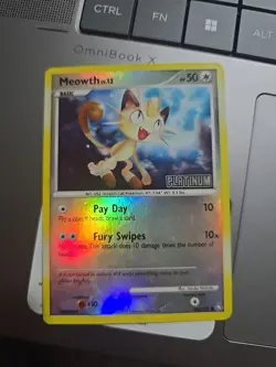 Meowth 106/146 Pokemon 2008 Platinum Reverse Holo NM condition Legends Awakened - Image 1