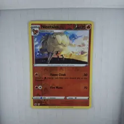 Ninetales Rare Reverse Holo 023/202 Swsh01: Sword & Shield Pokemon TCG Near Mint - Image 3