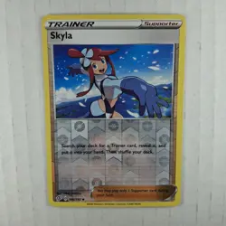 Pokemon - Skyla #166/192 - SWSH02: Rebel Clash Reverse Holo NM Fast Shipping - Image 1