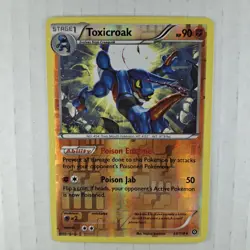 Toxicroak 59/114 Reverse Holo XY Steam Siege Pokemon TCG 2016 Fast Shipping - Image 1